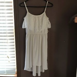 White high low dress